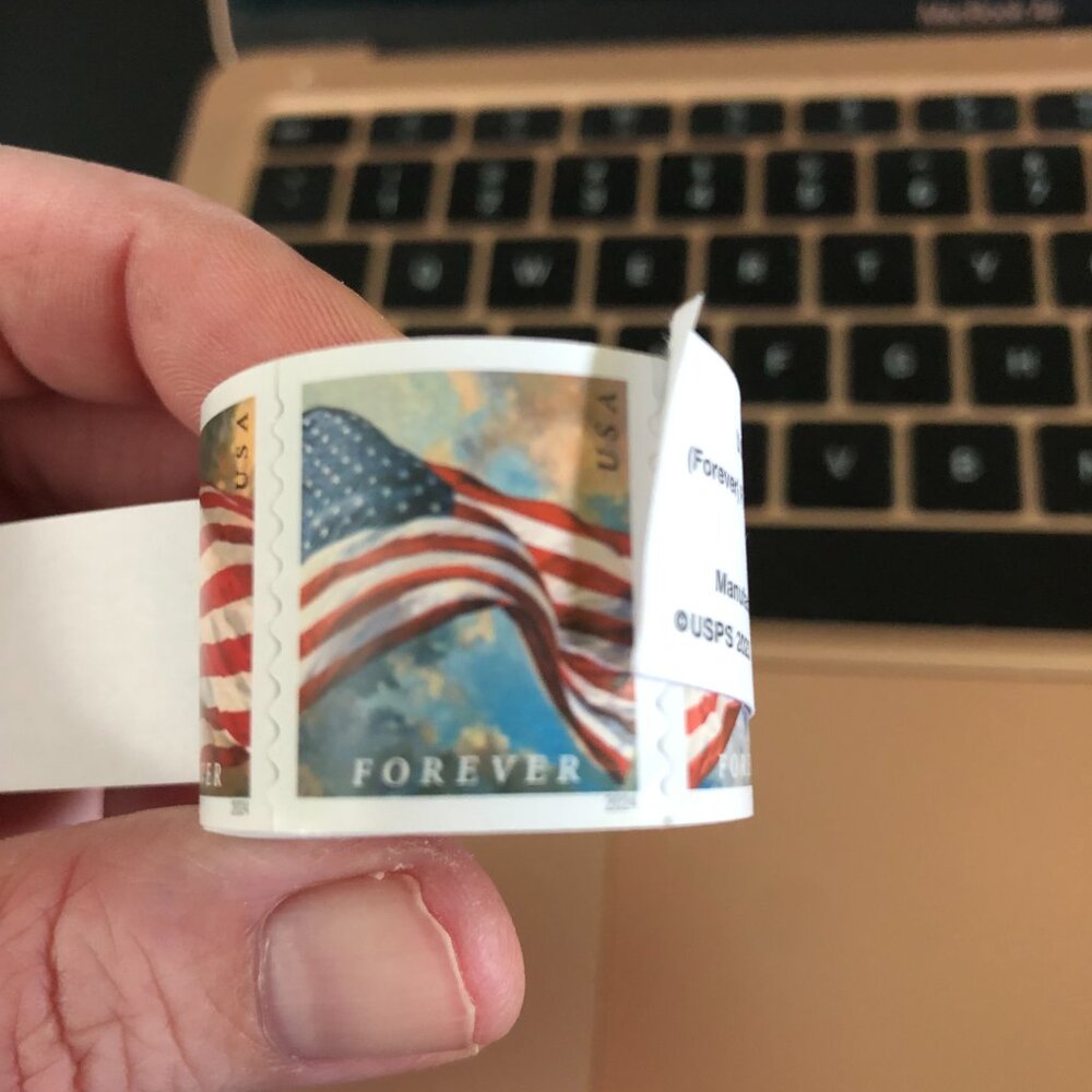 10 Sealed Rolls of Genuine USPS Forever Stamps (1,000 stamps total)Free Shipping - Picture 13 of 13